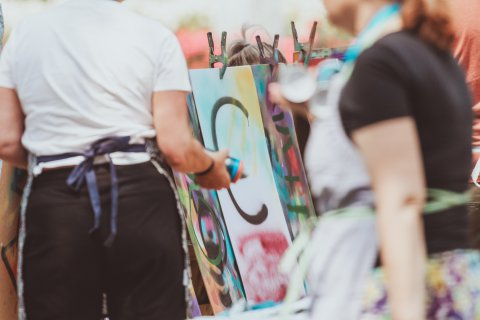 graffitiworkshop-strand-bedrijfsuitje-hoek-van-holland