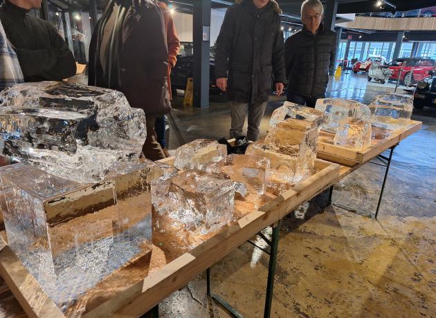 creatief origineel teamuitje Hoek van Holland Workshop ijssculpturen